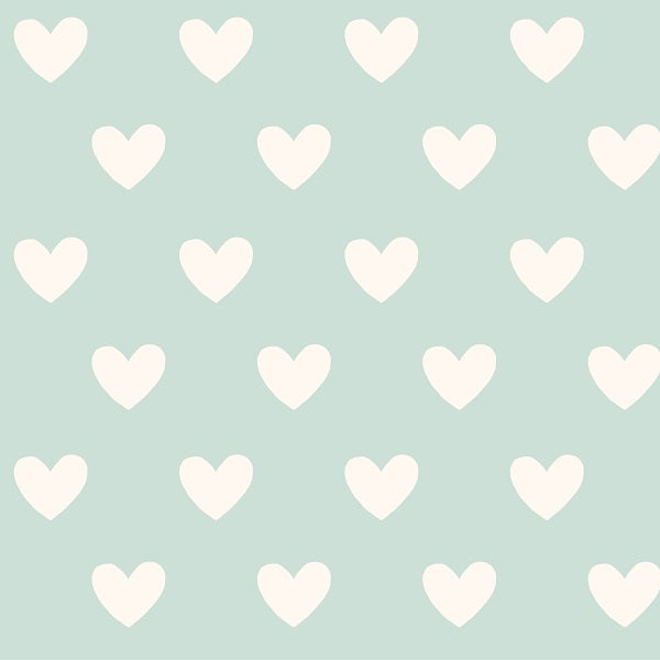 Indy Bloom Fabric - Bee My Valentine - Dotted Hearts in Mint 18