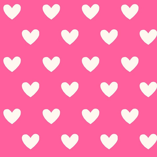 Indy Bloom Fabric - Bee My Valentine - Dotted Hearts in Pink 17