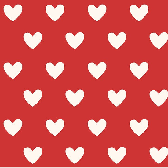 Indy Bloom Fabric - Bee My Valentine - Dotted Hearts in Red 19