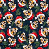 Christmas - Design 124 - Tiger Fabric