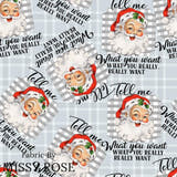 Christmas - Design 127 - Santa Fabric