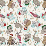 Christmas - Design 14 - Australian Animals Presents Fabric