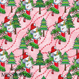 Christmas - Design 162 - Dancing Unicorn Fabric
