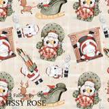 Christmas - Design 165 - Plaid Santa Fabric