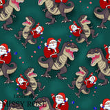 Christmas - Design 23 - Dinosaur Fabric