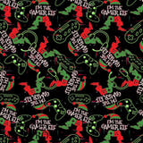 Christmas - Design 72 - Gamer Elf Fabric
