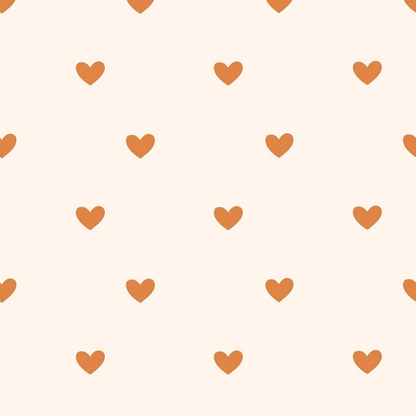Indy Bloom Fabric - Ember Fall - Ember Hearts In Cream 09