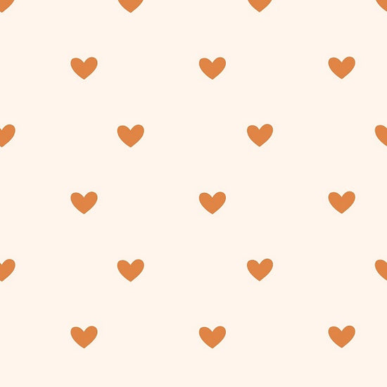 Indy Bloom Fabric - Ember Fall - Ember Hearts In Cream 09