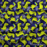 Design 1003 - Navy Dinosaur Fabric