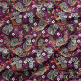 Design 1044 - Floral Koala Fabric