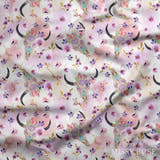 Design 1111 - Purple Bull Skull Fabric