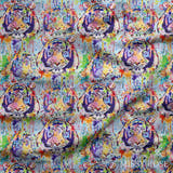 Design 1124 - Watercolour Tiger Fabric