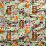 Design 1147 - Green Woodlands Fabric