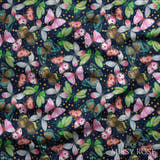 Design 116 - Navy Butterfly Fabric