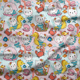 Design 1163 - Cute Mermaid Fabric