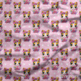 Design 1172 - Pink Cats Fabric