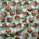 Design 143 - Teal Ice Cream Fabric