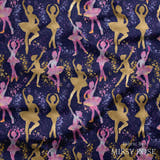 Design 157 - Navy Ballerina Fabric