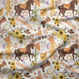 Design 194 - White Cowgirl Fabric