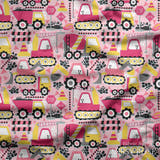 Design 256 - Pink Construction Fabric