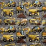 Design 271 - Grey Construction Fabric