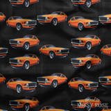 Design 32 - Orange Car Fabric