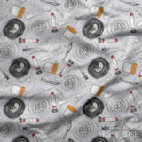 Design 347 - Grey IVF Fabric