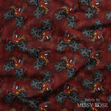 Design 376 - Red Monster Truck Fabric