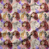 Design 402 - Boho Horses Fabric