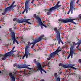 Design 559 - Black Cockatoo Fabric