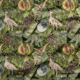 Design 649 - Green Dino Fabric
