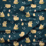 Design 70 - Navy Pigs Fabric