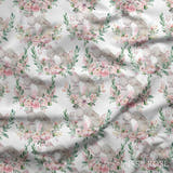 Design 941 - Floral Bunny Fabric