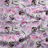 Design 989 - Purple Music Fabric