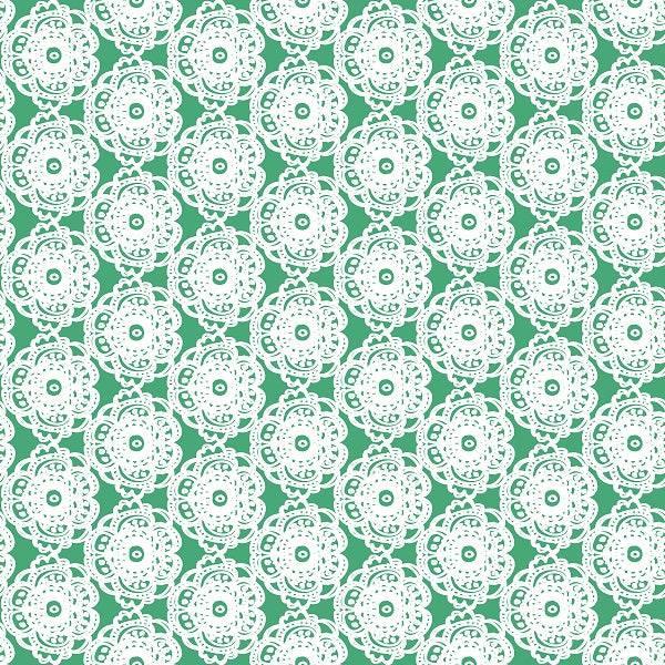IB Christmas - Santa Lace Green 26 - Fabric by Missy Rose Pre-Order