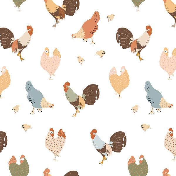 Indy Bloom Fabric - Farmhouse - Cluck Cluck 05 - Fabric by Missy Rose Pre-Order