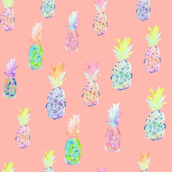 IB Flamingo Summer - Pineapple Party Salmon 05 - Fabric by Missy Rose Pre-Order