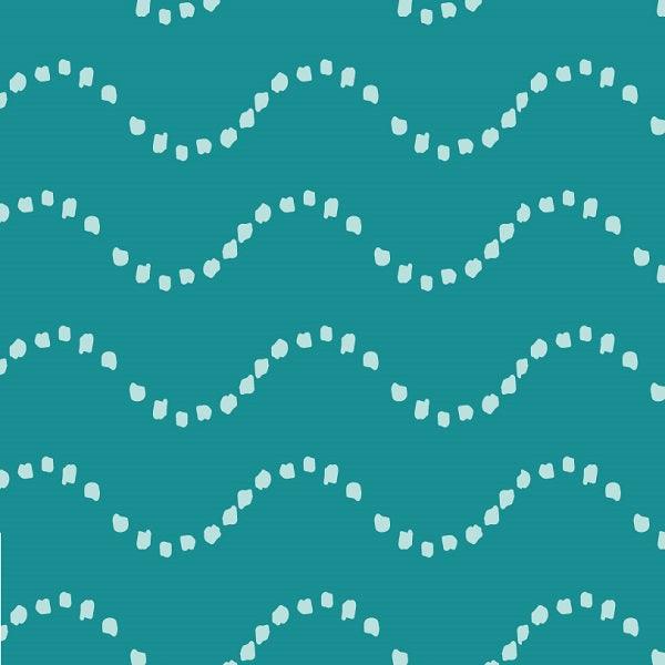 Indy Bloom Fabric - Mermaid Lagoon - Waves In Sea 03 - Fabric by Missy Rose Pre-Order