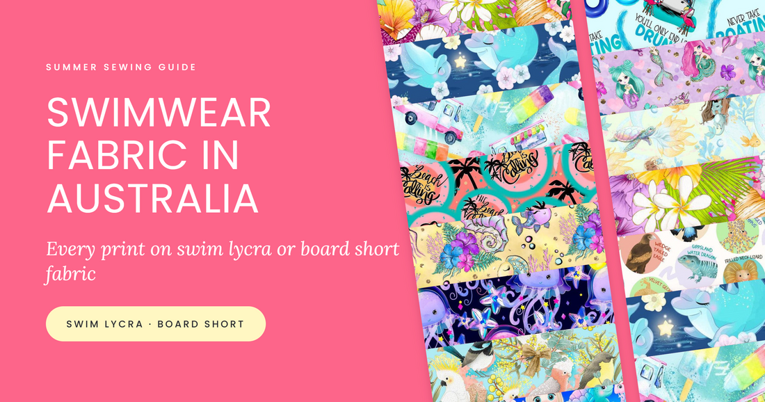 Swimwear fabric in Australia: every print on swim lycra or board short fabric