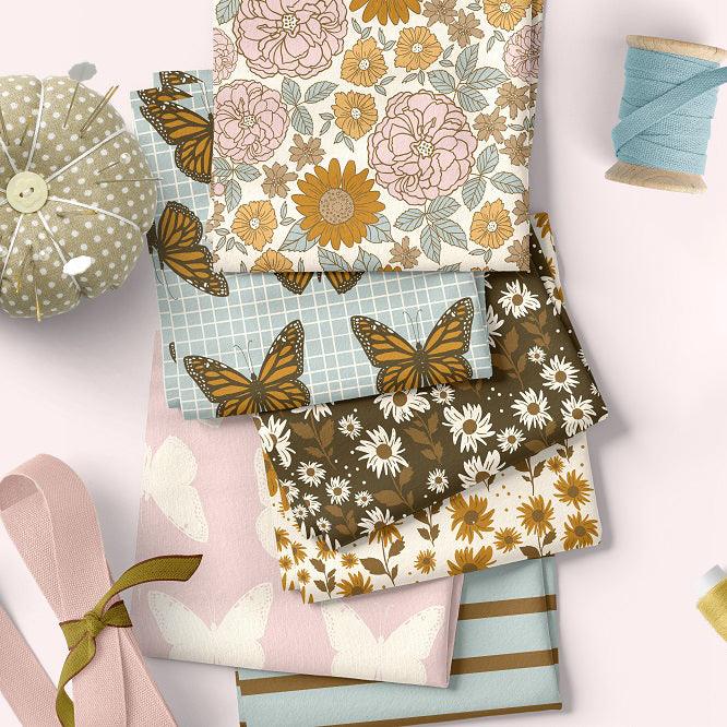Golden Girl by Indy Bloom fabric collection - custom printed to order by the metre | Fabric by Missy Rose