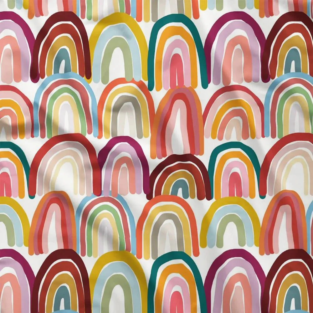 Design 9 Rainbow Fabric – custom printed pre-order fabric Australia | Fabric by Missy Rose