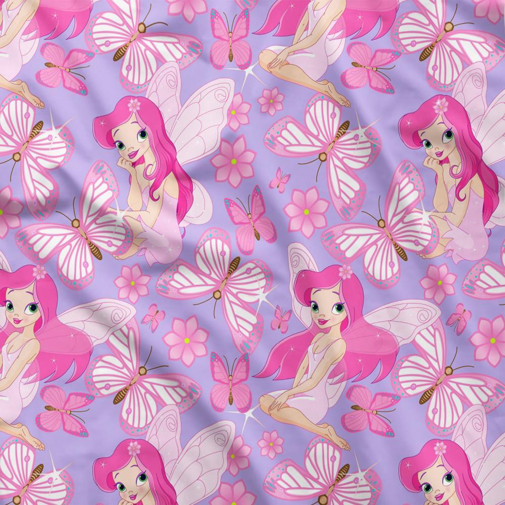 Design 17 Purple Fairy Fabric – pre-order designer fabric Australia | Fabric by Missy Rose