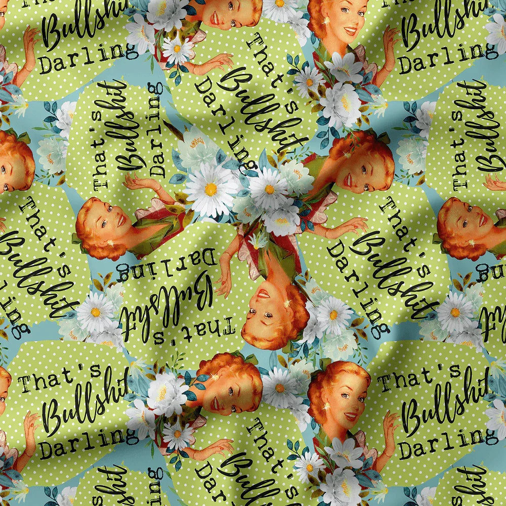 Novelty Swearing Fabric 10 – rude funny novelty fabric, pre-order by the metre | Fabric by Missy Rose