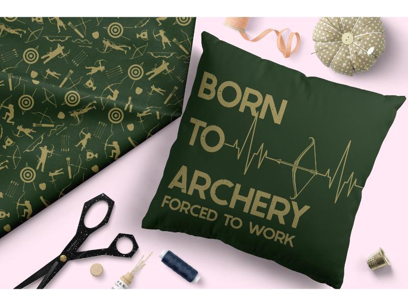 Design 114 Archery Fabric – Australian custom printed fabric pre-order | Fabric by Missy Rose