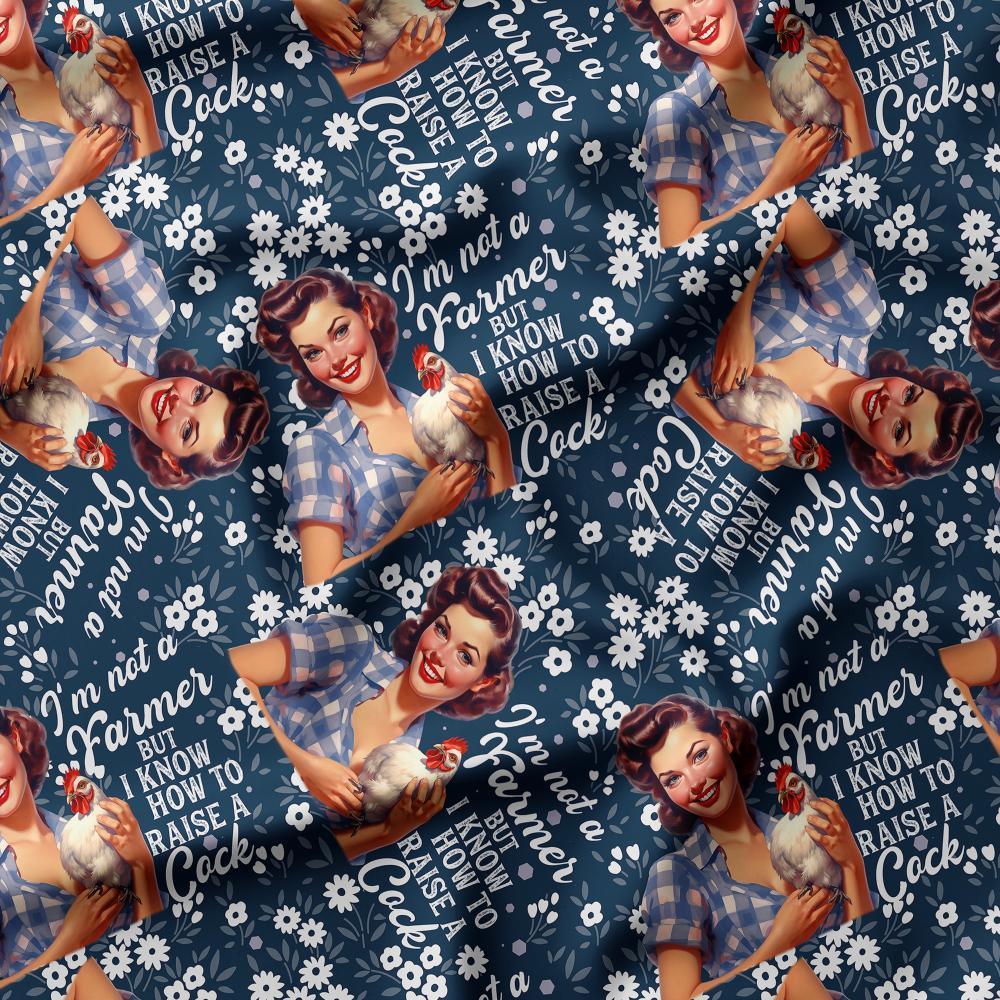 Novelty Swearing Fabric 123 – cheeky rude print fabric for sewing, pre-order | Fabric by Missy Rose