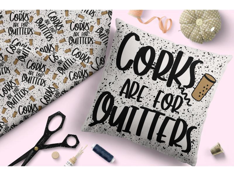 Design 126 Corks Fabric – made-to-order custom fabric by the metre | Fabric by Missy Rose