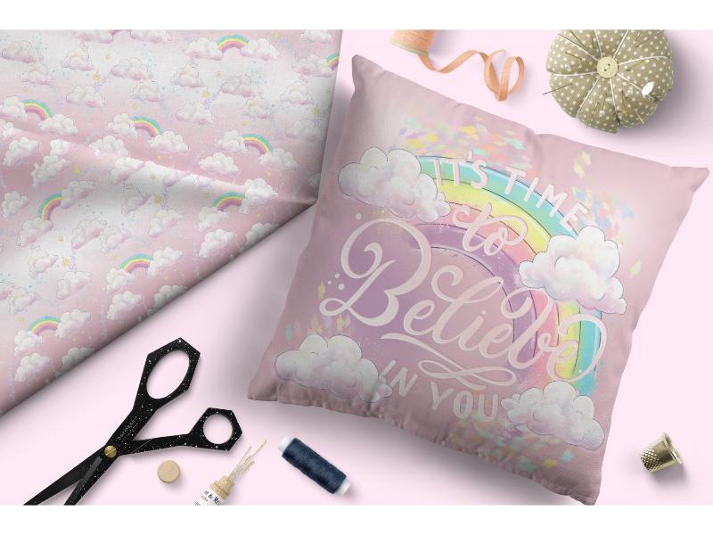 Design 149 Clouds Fabric – Australian custom printed fabric pre-order | Fabric by Missy Rose