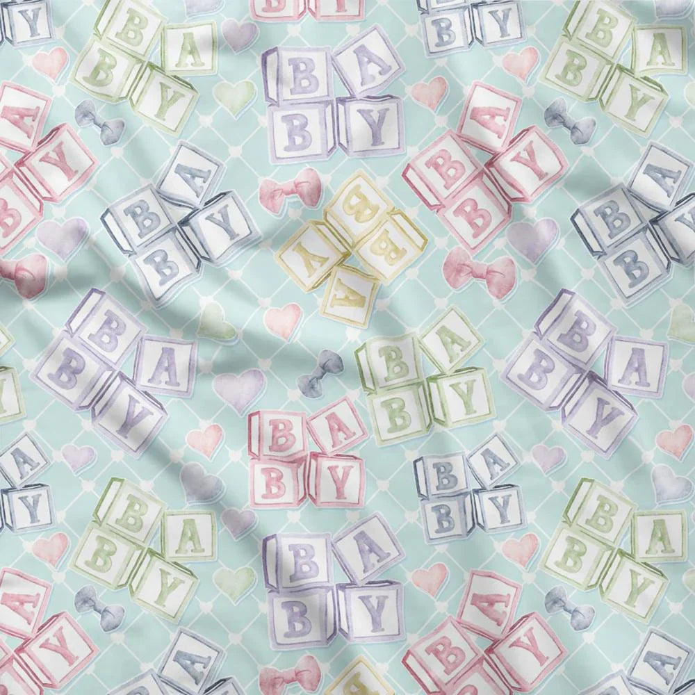 Design 20 Oh Baby Fabric – made-to-order custom fabric by the metre | Fabric by Missy Rose