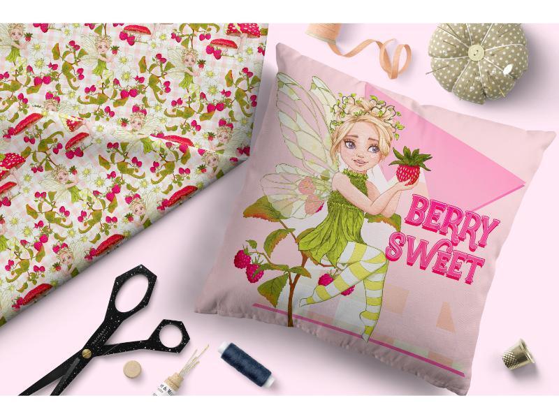 Design 156 Sweet Fairy Fabric – made-to-order custom fabric by the metre | Fabric by Missy Rose
