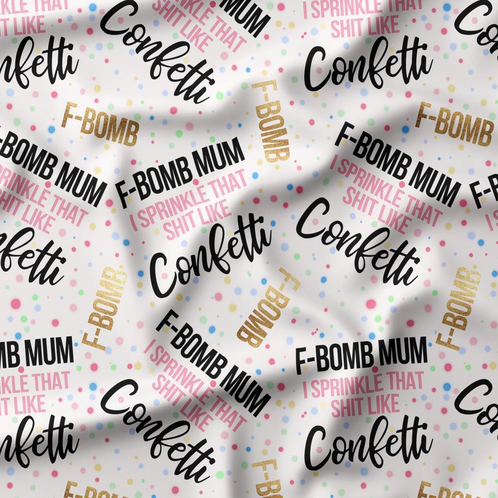 Novelty Swearing Fabric 156 – cheeky rude print fabric for sewing, pre-order | Fabric by Missy Rose